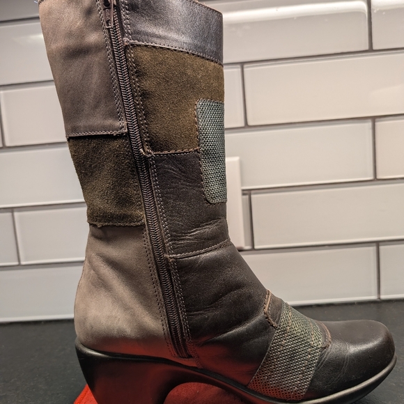 Naot Patchwork Leather Boots - Picture 4 of 10